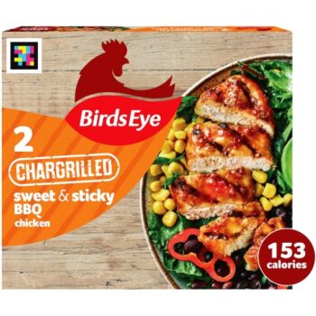 Birds Eye Sweet & Sticky BBQ Chicken Chargrills (2 x 174g)