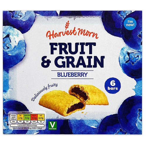Blueberry Fruit & Grain Bars (6)