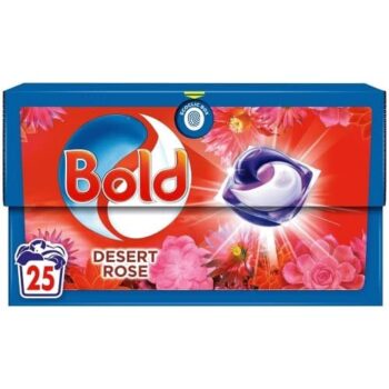 Bold All-In-1 Pods Washing Capsules Dessert Rose 25 Washes