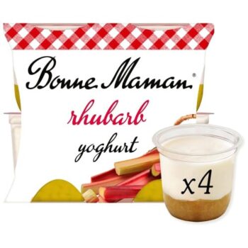 Bonne Maman Rhubarb Yoghurt (4 x 115g)