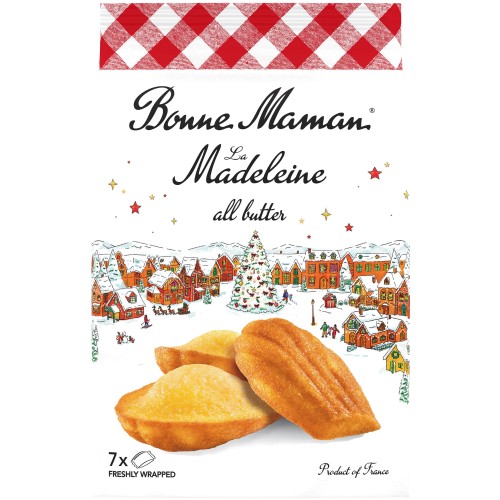 Bonne Maman Traditional French Madeleines 7 Freshly Wrapped Cakes (7 x 175g)