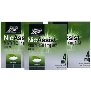Boots NicAssist Minty Fresh Gum Bundle (3x210 x 4mg)