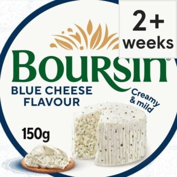 Boursin Blue Flavour Soft French Cream Cheese (150g)