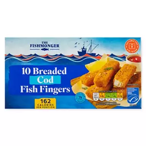 Breaded Cod Fish Fingers 10 Pack