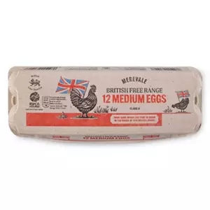 British Medium Free Range Eggs 12 Pack