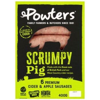 British Outdoor Bred Scrumpy Pig Sausages (400g)