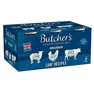 Butcher's Loaf Recipes Wet Dog Food Tins (6 x 390g)