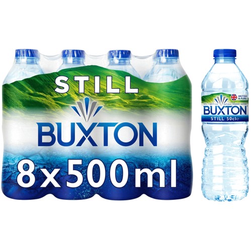 Buxton Natural Still Mineral Water (8 x 500ml)