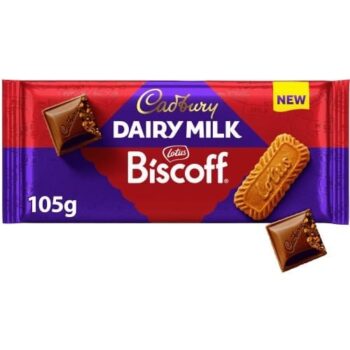Cadbury Dairy Milk Biscoff Biscuit Chocolate Bar (105g)