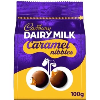 Cadbury Dairy Milk Caramel Nibbles Chocolate Bag (100g)