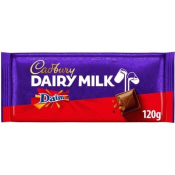 Cadbury Dairy Milk Daim Chocolate Bar (120g)