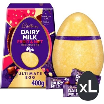 Cadbury Dairy Milk Fruit & Nut Inclusions Ultimate Egg (400g)