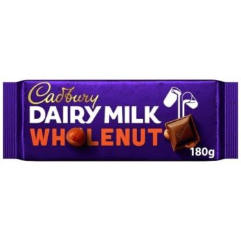 Cadbury Dairy Milk Wholenut Chocolate Bar (180g)