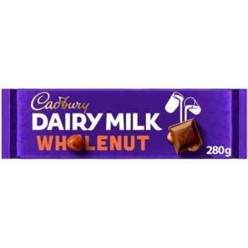 Cadbury Dairy Milk Wholenut Chocolate Block (280g)