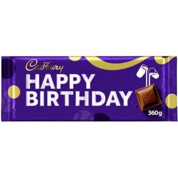 Cadbury Happy Birthday Dairy Milk Chocolate Bar (360g)