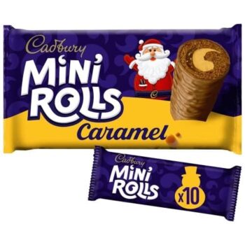 Cadbury Milk Chocolate Caramel Mini Rolls Cakes (10)