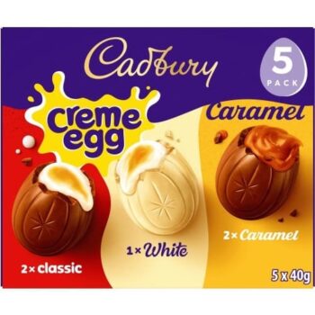 Cadbury Mixed Creme Egg Chocolate (5 x 40g, 200g)