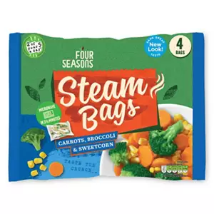 Carrot, Broccoli & Sweetcorn Steam Bags 4 Pack