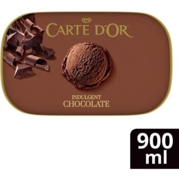 Carte D'Or Indulgent Chocolate Ice Cream Tub (900ml)