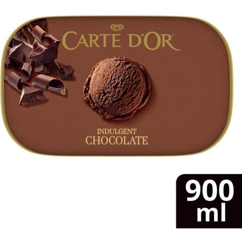 Carte D'Or Indulgent Chocolate Ice Cream Tub (900ml)