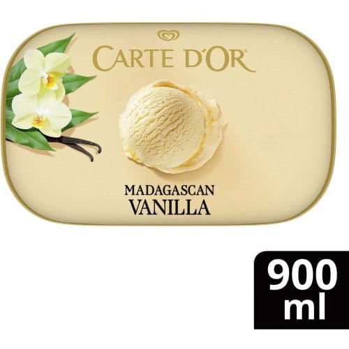 Carte D'Or Madagascan Vanilla Ice Cream Dessert (900ml)
