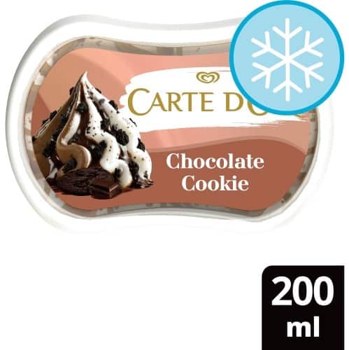 Carte D'Or Mini Indulgence Chocolate Cookie Ice Cream Dessert 200ml (200ml)