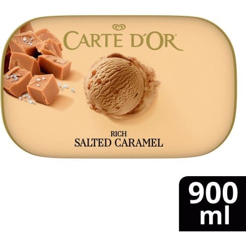 Carte D'Or Rich Salted Caramel Ice Cream Dessert Tub (900ml)