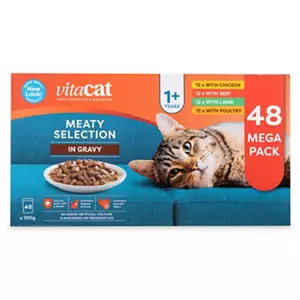 Cat Food Pouch 48 Pack