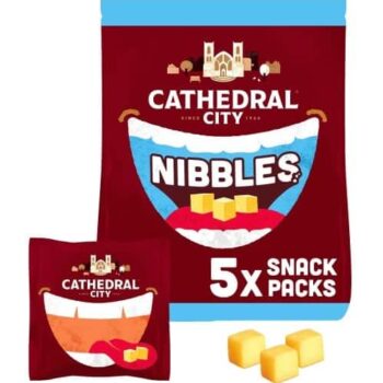 Cathedral City Kids Snack Nibbles Mild Lighter Cheese (5 x 16g)