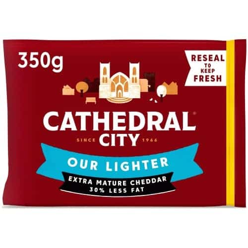 Cathedral City Lighter Extra Mature Cheddar Cheese (350g)