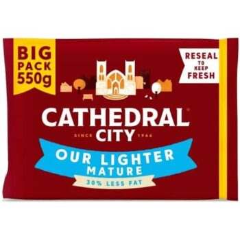 Cathedral City Lighter Mature Cheddar Cheese (550g)