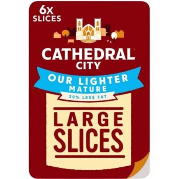 Cathedral City Lighter Mature Cheddar Cheese 6 Slices (6 x 150g)
