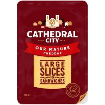 Cathedral City Mature Cheddar Cheese 6 Large Slices (6 x 150g)