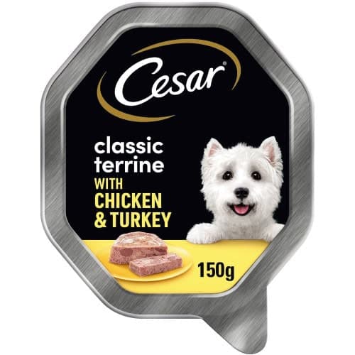 Cesar Classic Terrine Dog Food Tray Chicken & Turkey (150g)