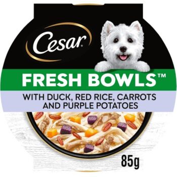 Cesar Fresh Bowls With Duck In Gravy Adult Wet Dog Food Tray (85g)