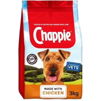 Chappie Complete Adult Dry Dog Food Chicken & Wholegrain Cereal (3kg)
