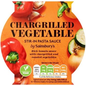 Chargrilled Vegetable Pasta Sauce (150g)