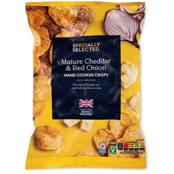 Cheddar & Onion Handcooked Crisps