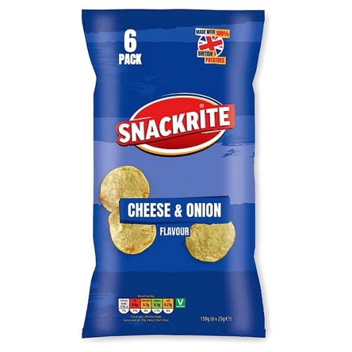 Cheese & Onion Crisps (6)