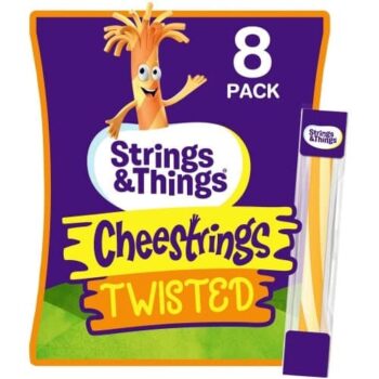 Cheestrings Twisted Cheese Snack (8 x 160g)