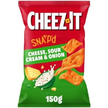 Cheez-It Cheese Sour Cream & Onion Thin & Crispy Baked Snacks (150g)
