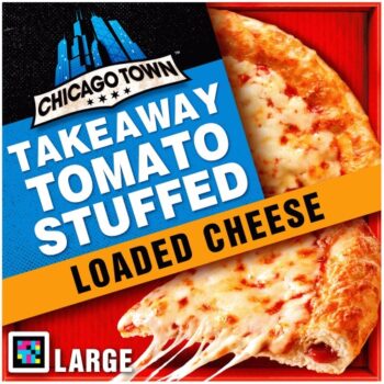 Chicago Town Takeaway Large Stuffed Cheese Pizza Four Cheese Melt Tomato Stuffed Crust (630g)