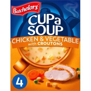 Chicken & Vegetable Soup with Croutons (4 x 110g)