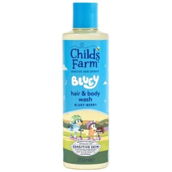 Childs Farm Bluey Hair & Body Wash Gentle Tear-free Formula for Kids Babies & Sensitive Skin (250ml)