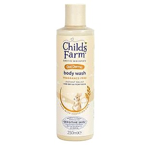 Childs Farm Oat Derma Body Wash Fragrance Free Sensitive Skin Baby Kids Shower Gel (250ml)