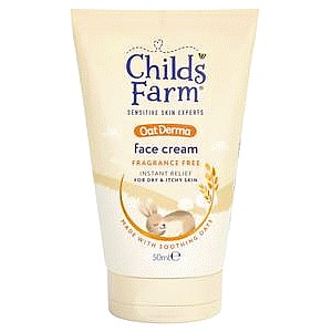 Childs Farm Oat Derma Face Cream Fragrance Free Sensitive Skin Baby Kids Moisturiser (50ml)
