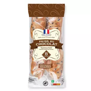 Chocolate Chip Brioche Rolls 8 Pack