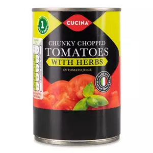 Chunky Chopped Tomatoes with Herbs in Tomato Juice