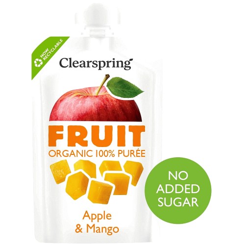 Clearspring Organic FRUIT Puree Apple & Mango (100g)