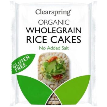 Clearspring Organic Rice Cakes with No Added Salt (130g)
